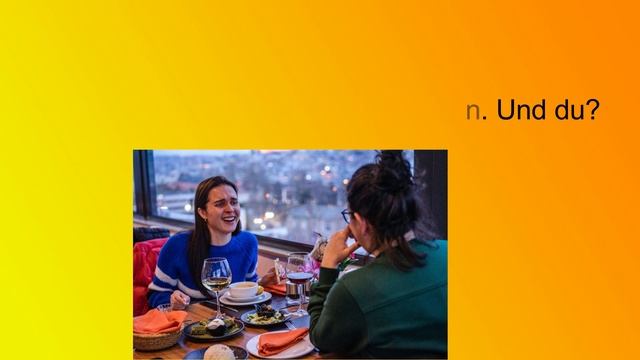 A2 Prüfung In Deutsch, SPRECHEN, Beschreibung Und DIALOG  ,,Im RESTAURANT