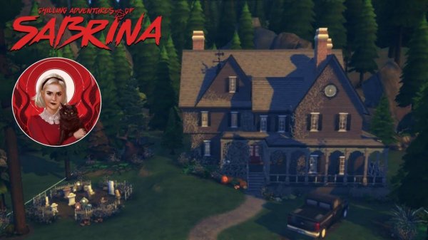ts4_дом сабрины спеллман(строительство в симс 4)the sims 4