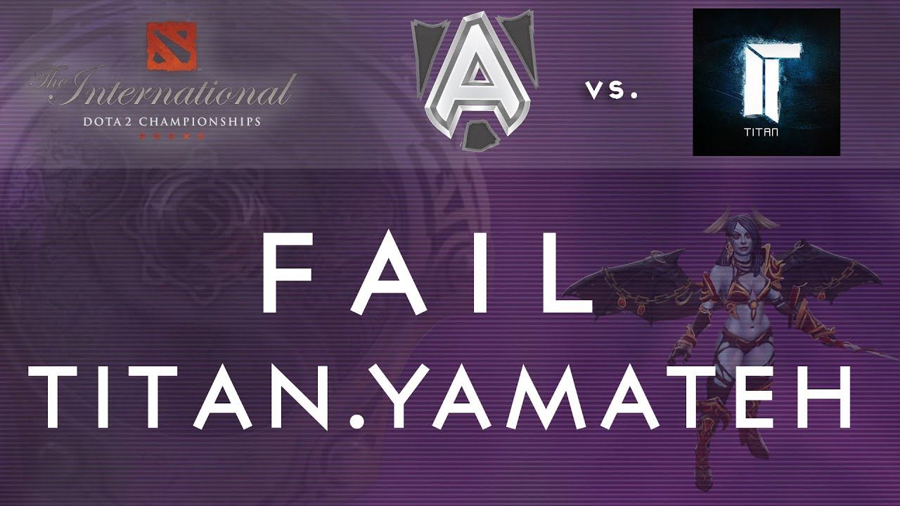 Titan.Yamateh failed hard vs. Alliance @ TI4 Group Stage смотреть онлайн