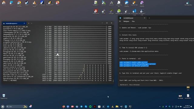Arch - KDE Plasma 6 via Arch Linux - WSL - GWSL - YOUTUBE 2024 смотреть онлайн