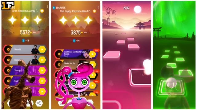 The Poppy Playtime Band 2 vs DJ Music Man vs Siren Head vs Cartoon Mouse - Tiles Hop EDM Rush смотреть онлайн