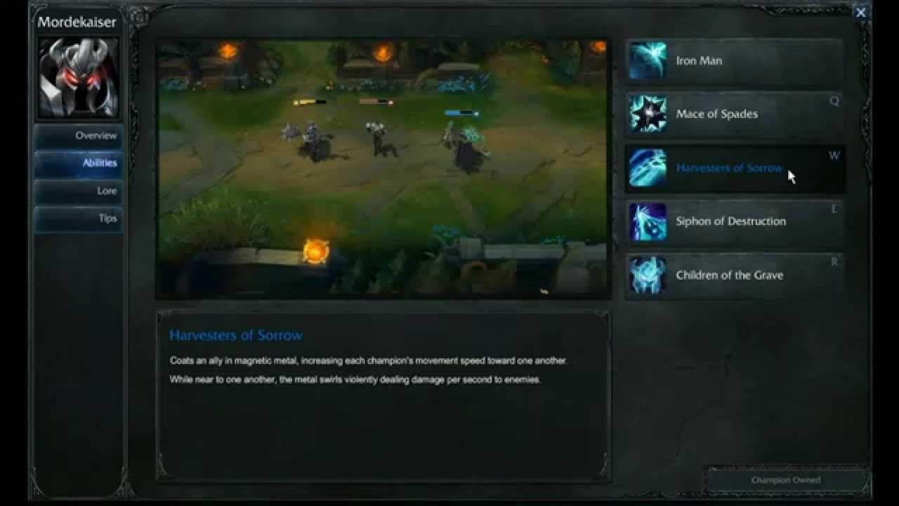 Mordekaiser abilities - League of Legends смотреть онлайн