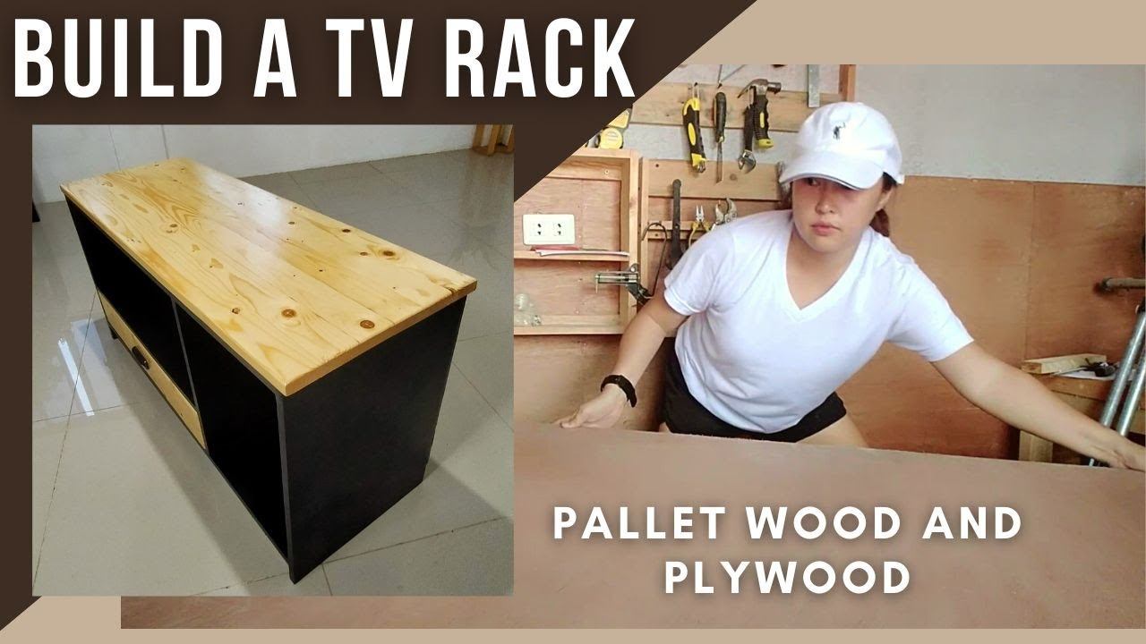 How To Build A TV Stand - Building TV A Console / DIY TV Rack #palletwoodproject #DIY
