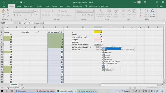 Percentile quartile excel смотреть онлайн