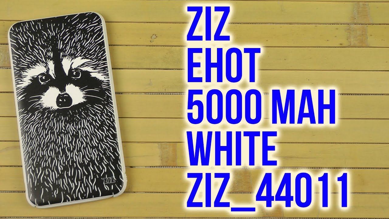 Распаковка Ziz Енот 5000 mAh White ziz_44011 смотреть онлайн