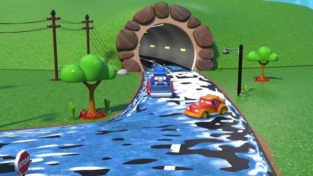 Супер Грузовик Гонщик против ЗЛОГО ДВОЙНИКА Супер Грузовика! | Машины трансформеры