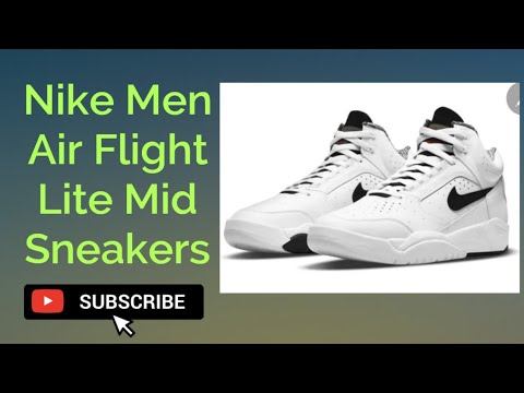 Best NIKE White Shoes/Sneakers for Men, NIKE Men Air Flight Lite Mid Sneakers Unboxing & Review 202 смотреть онлайн