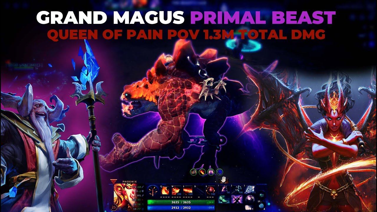 Grand Magus - Dota 2 Aghanim's Labyrinth QoP Infinite Dagger AOE смотреть онлайн