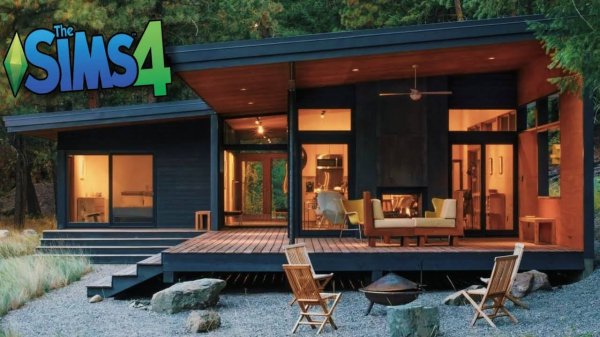 Загородный дом (строительство в симс4)#thesims4