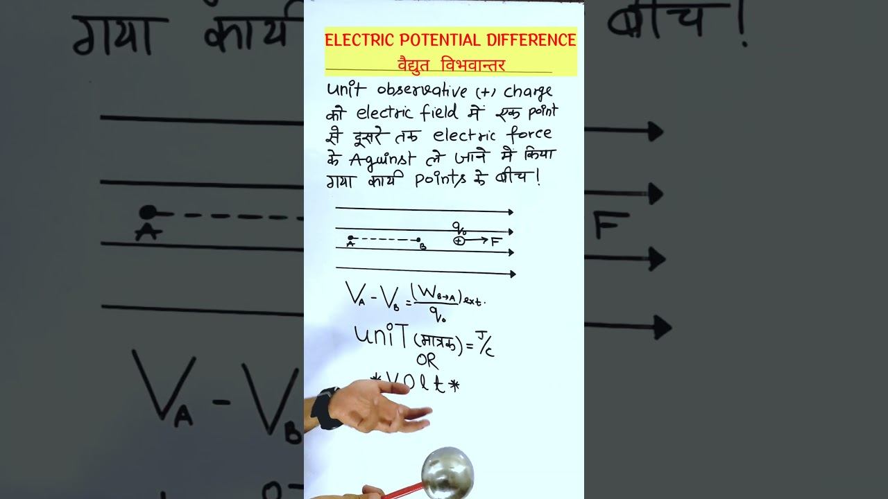 Electric potential difference | Electrostatics | #potential #difference #electrostatics #viral смотреть онлайн