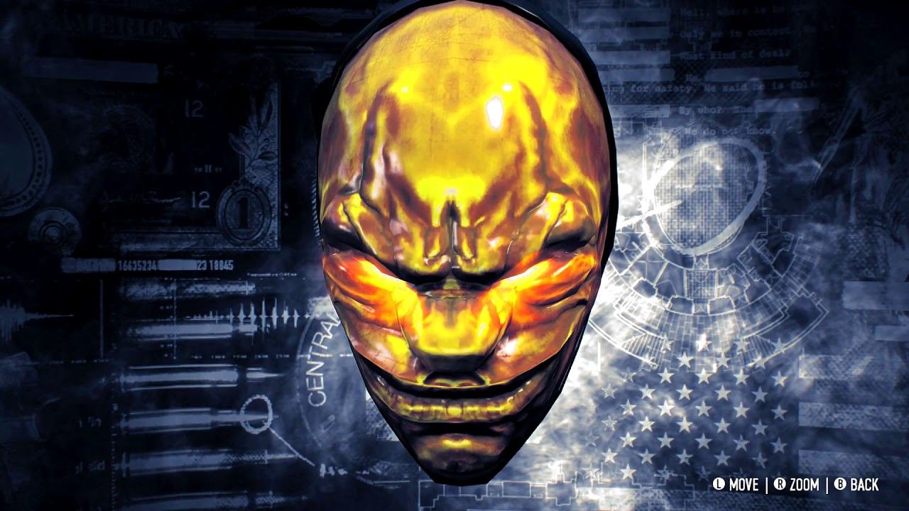 PAYDAY 2 GOLDEN CHAINS MASK смотреть онлайн