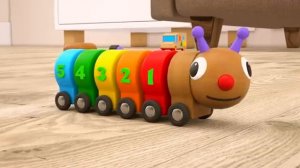 Знакомимся с числами вместе с Гусеницей  мульт для детей Игрушки для детей