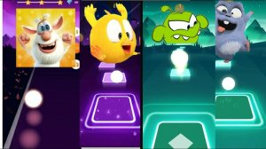 booba vs wheres chicky vs om nom vs grizzy & les lemmings musica coffin dance tiles hop