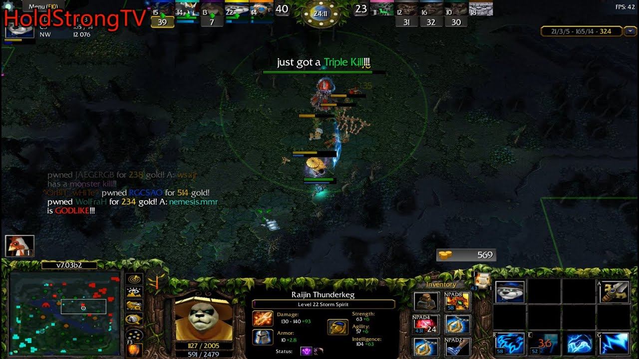 DOTA 1 Storm Spirit Beyond GODLIKE #22 смотреть онлайн