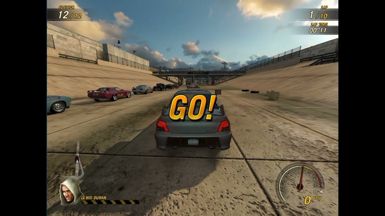 Flatout Ultimate Carnage - 10 lap water canal смотреть онлайн