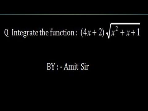 Indefinite integral ( Method of Substitution ) смотреть онлайн