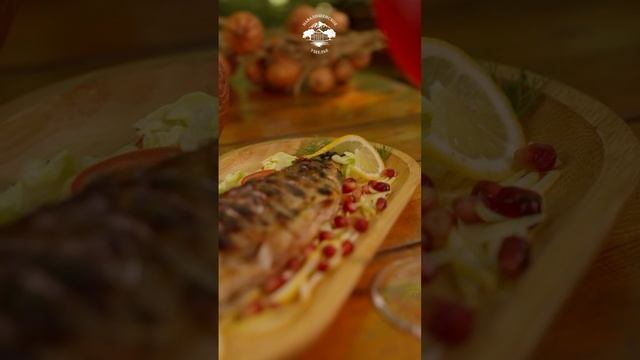 Форель приготовленная на мангале