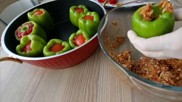 Biber Dolması Nasıl Yapılır 👍Etli Biber Dolmasını Birde Benim Tarifimle Deneyin💯 Tam ölçülü