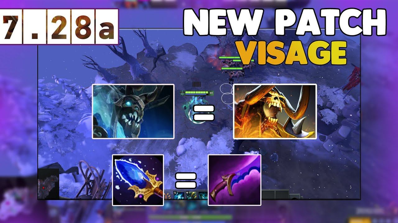 Why NEW Visage is so STRONG 7.28b update | About new Visage gameplay Part 1. смотреть онлайн