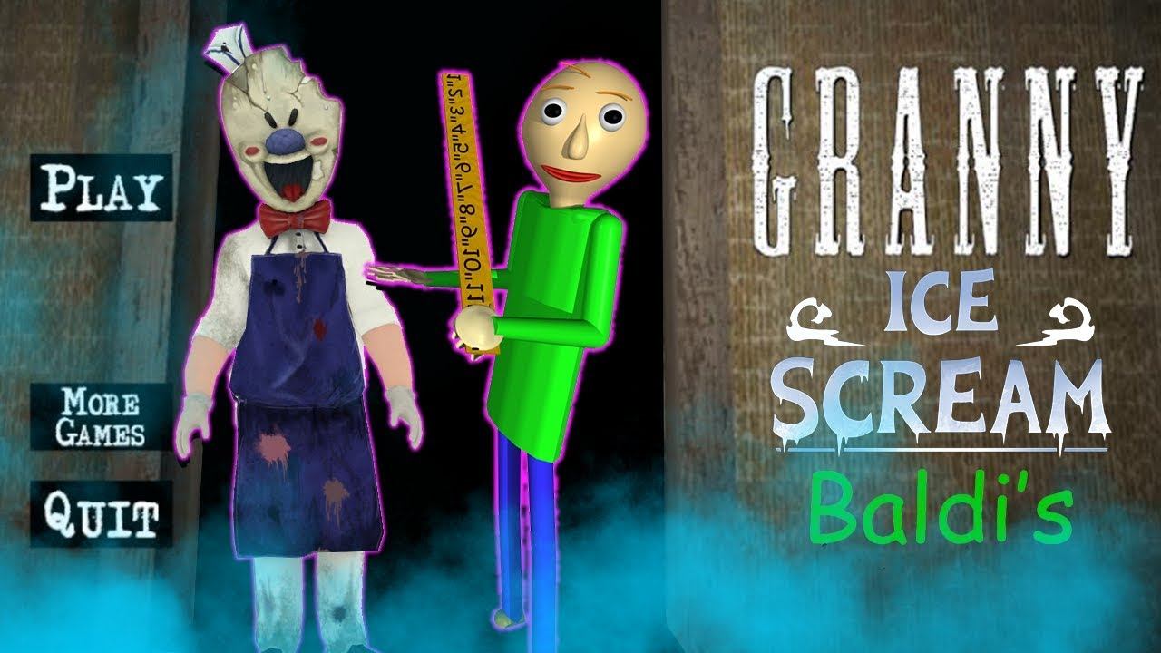 ГРЕННИ это МОРОЖЕНЩИК РОД а ГРЕНДПА это БАЛДИ МОД GRANNY CHAPTER TWO  Icescream Baldi