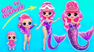 Взросление русалочки! 32 идеи для кукол ЛОЛ