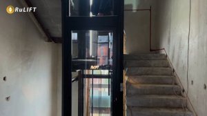 Панорамный лифт производства РФ на 4 этажа с минимальной высотой верхнего этажа