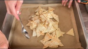 Начосы (чипсы) из лаваша. Проверка рецепта.
