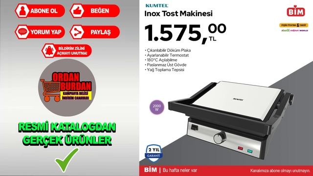 RESMİ KATALOG AKTÜEL ✅ | BİM 2 ARALIK 2024 | MUTFAK ÇEYİZ KAMP ÜRÜNLERİ | BİM İNDİRİM KAMPANYALARI смотреть онлайн