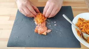Рулетики из куриных бёдер с морковью и луком🔥🔥🔥🔥Просто и вкусно