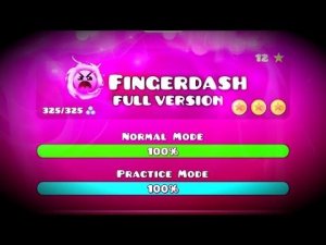 FINGERDASH FULL VERSION!! - GEOMETRY DASH 2.1