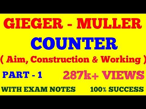 G.M COUNTER || GIEGER - MULLER COUNTER || PART - 1 || NUCLEAR PHYSICS || WITH EXAM NOTES || смотреть онлайн