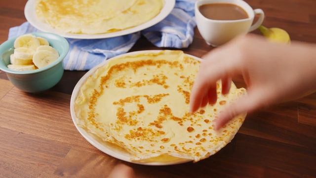 Chocolate Banana Crepes | Delish смотреть онлайн