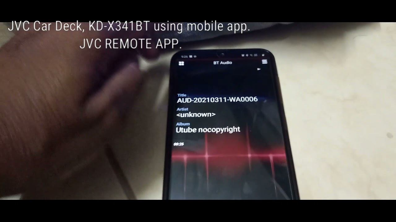 JVC Car Deck, KD-X341BT using mobile app. JVC REMOTE APP. смотреть онлайн
