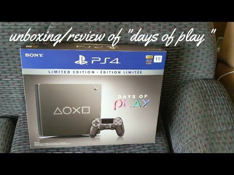 Unboxing review of the "days of play" PS4 console смотреть онлайн