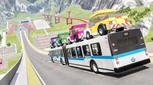 Машинки прыгают с трамплина | Мультфильмы для детей реальные действия