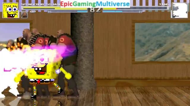 Team Fortress 2 Characters (The Heavies) And SpongeBob VS Yang In A MUGEN Match / Battle / Fight смотреть онлайн