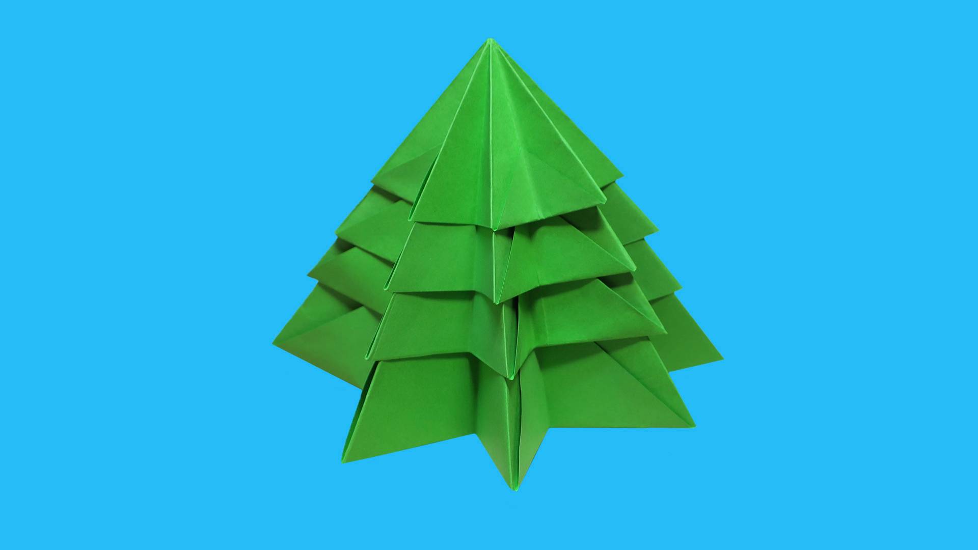 Как сделать елку из бумаги. Объемная елочка из бумаги своими руками смотреть онлайн