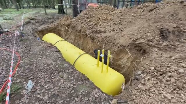 Устройство газгольдера для дома в стиле фахверк 203 м2, д.Тишково, Московская область, 22.11.2024