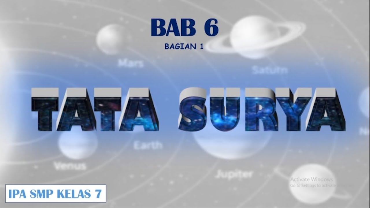 TATA SURYA || PART 1 || IPA SMP KELAS 7 смотреть онлайн