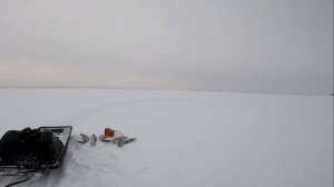 19. Рыбалка в Туруханске. Проверка перемётов на Енисее после метели. 28.11.2022.