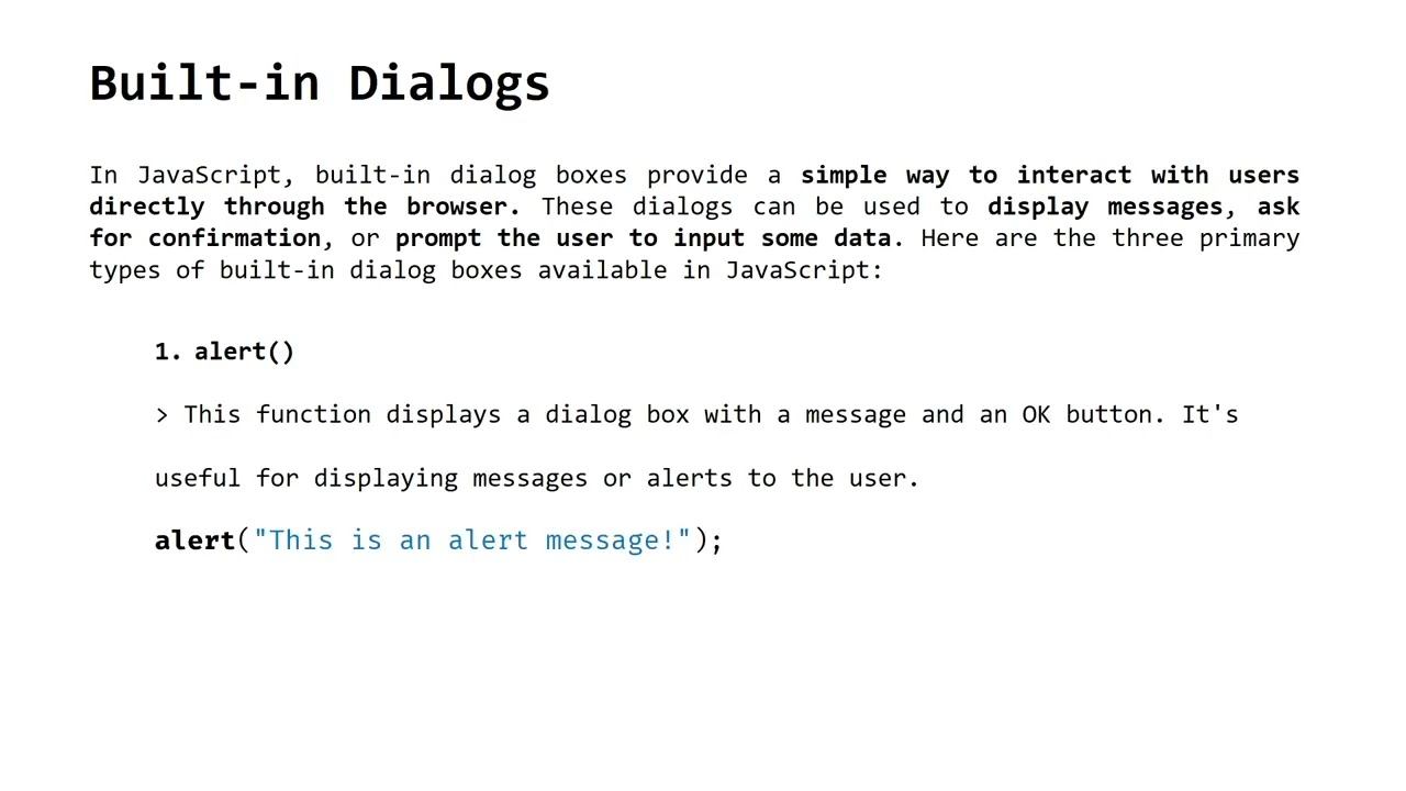 Mastering Dialogs in JavaScript: Built-In JS Dialog and Modals using HTML Dialog element смотреть онлайн