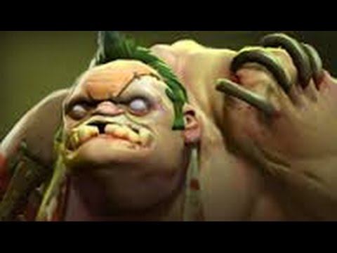 Dota 2 Pudge offlane trick - 0 miss hook + rage quit смотреть онлайн
