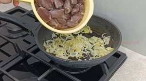 Вкусный Ужин По-Белорусски за 3$! Рецепт на Большую Компанию! Утиные Желудки в сметане!