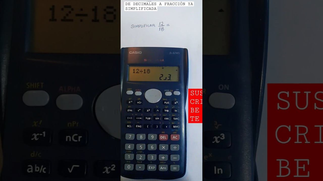 como Convertir Fracciones📟 a Decimales en una calculadora Cientifica📲🧠 смотреть онлайн