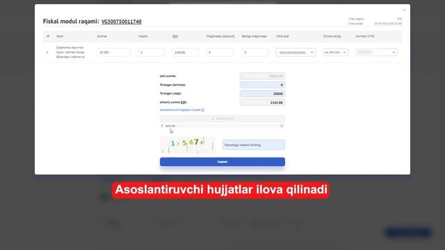 My3.soliq.uz Portalida Onlayn-NKT Cheklarini Tahrirlash Bo‘yicha Qo‘llanma