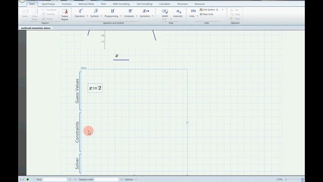 Mathcad Prime 3.1: Maximize-komento смотреть онлайн