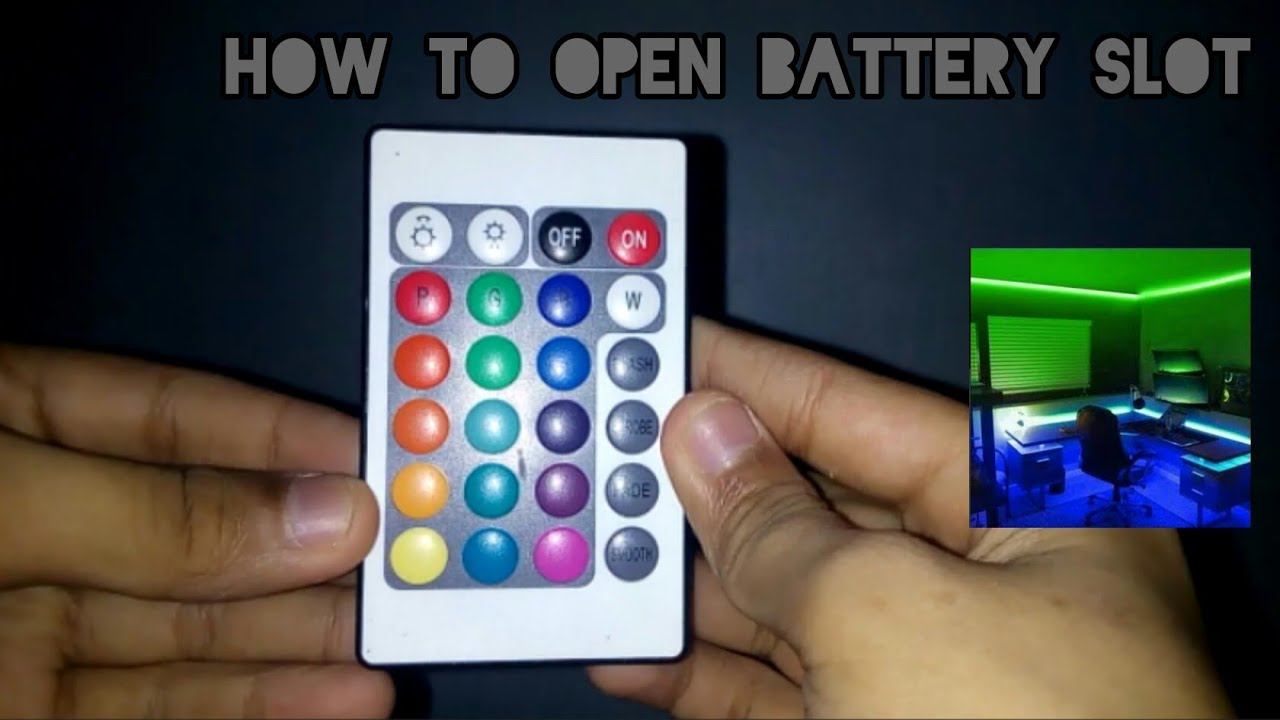 HOW TO OPEN LED LIGHT STRIP REMOTE BATTERY SLOT @léøn BRIOSO смотреть онлайн