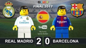 Supercopa de España 2017 • Real Madrid vs Barcelona 2-0 (5-1) • Spanish Super Cup Lego Football Fil