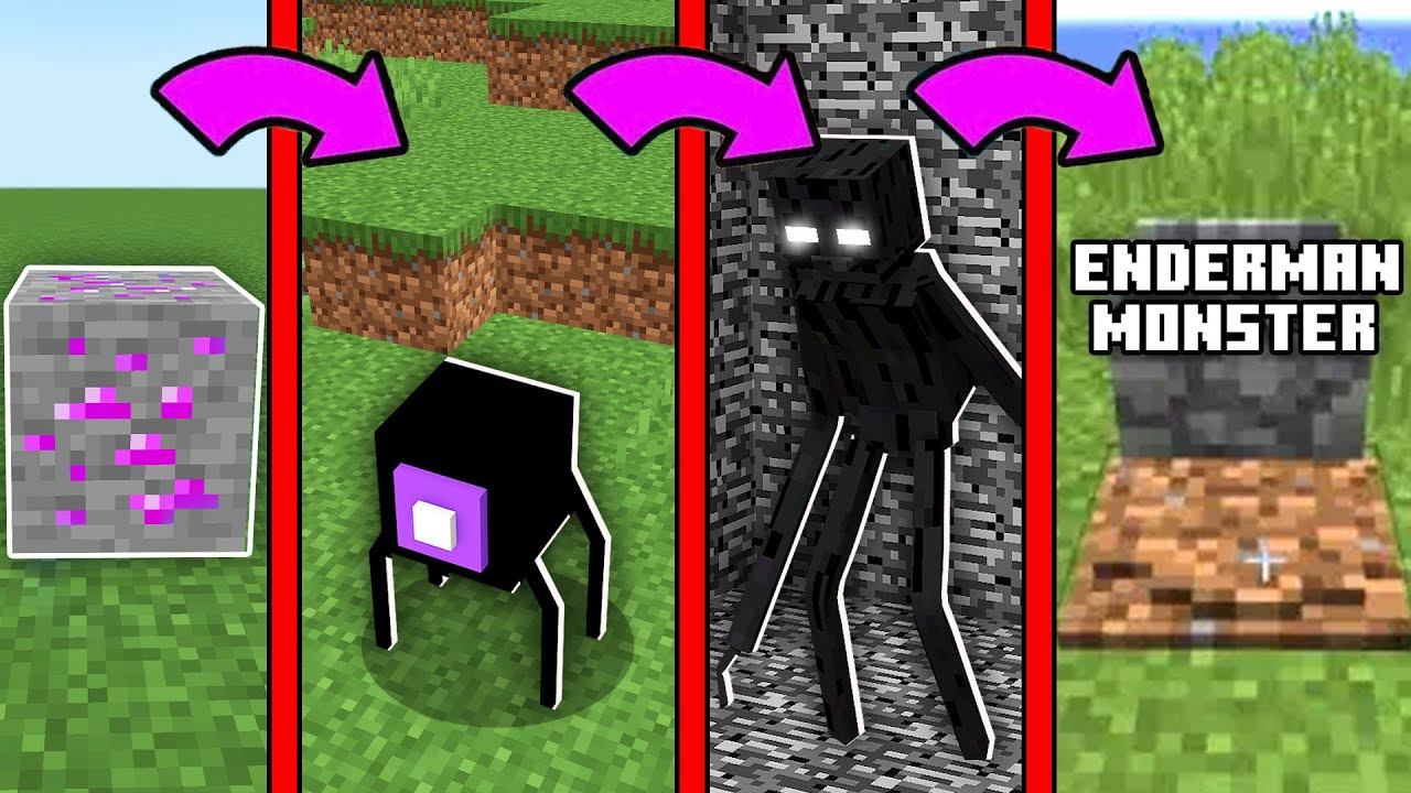 HOW ENDERMAN MONSTER AND ITS LIFE CYCLE CHANGED IN MINECRAFT ~ EVOLUTION AND TROLLING MINECRAFT смотреть онлайн