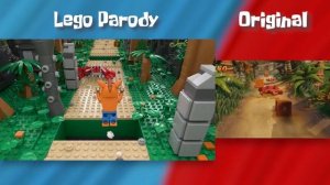 Lego Crash Bandicoot: A Lego Parody | Side By Side